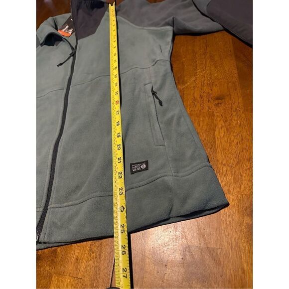 Mountain Hardware Women’s Unclassic LT Fleece Jacket Zip Up Green Gray New Sz M - Picture 12 of 12